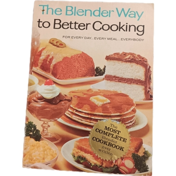 1969 Vintage Blender Cookbook, Retro 60s 70s  Kitchen Decor, Cottagecore Farm - Picture 1 of 12